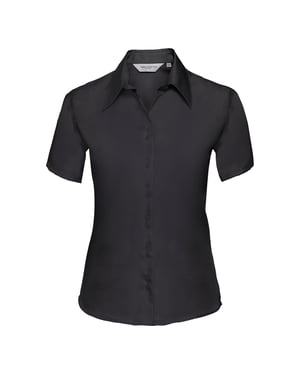 Russell Collectie Dames/Dames Korte Mouwen Ultiem Niet-Ijzershirt (Zwart)