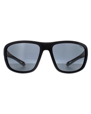 Polaroid Rechthoek Unisex Mat Zwart Grijs Gepolariseerd Hoog Contrast PLD 7049/S