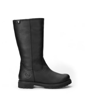 Panama Jack Women's Black Bambina B60 Leather High Boots