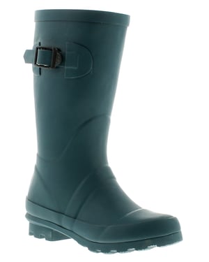 New Childrens/Unisex Navy Rubber Long Leg Wellington Boots
