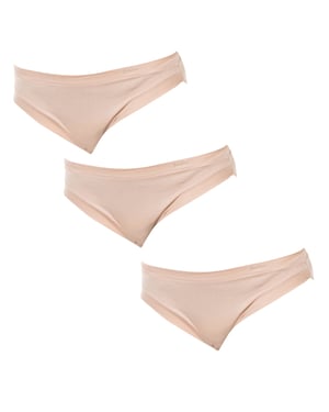 Pack-3 Slip met mid taille en binnenvoering 1031184 dames