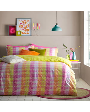 furn. Neola Striped Reversible Duvet Cover Set