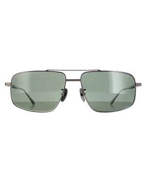 Chopard zonnebril SCHF21M 568P Totaal glanzend Gunmetal Gray Green Polarisated