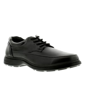 New Mens Black Lace Up Comfort Fit Casual Shoes - Wider Fitting