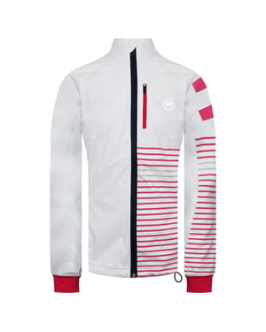 Rossignol Long Sleeve Zip Up White/Red Womens Ski Softshell Jacket RLFWJ22 100