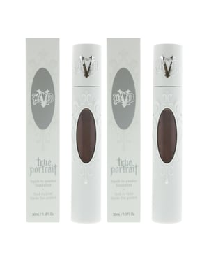 KVD Beauty True Portrait Liquid-To-Powder Foundation 30ml - Deep 096 x 2