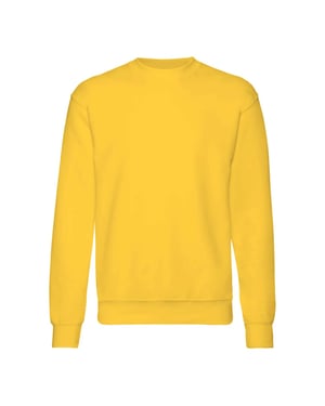 Fruit Of The Loom Kinder Unisex Premium 70/30 Sweatshirt (pak van 2) (Zonnenbloem Geel)