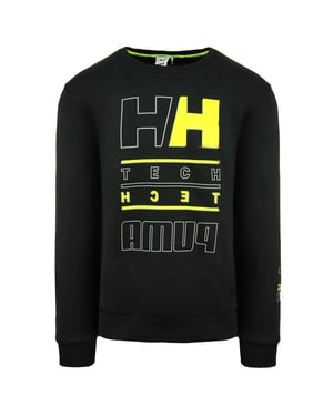 Puma x Helly Hansen Long Sleeve Crew Neck Black Men Graphic Sweatshirt 598284 01