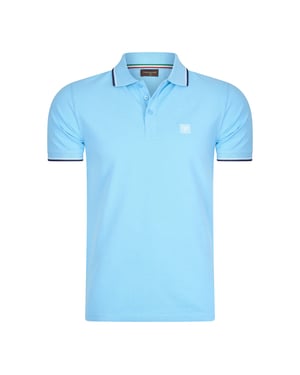 Cappuccino Italia Polo SS Polo Applique Pique Blå