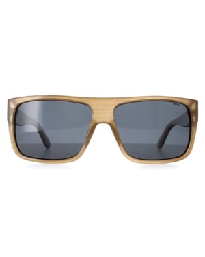 INVU Rechthoek Heren Beige Bewolkt Demi Blauw Gepolariseerd B2130