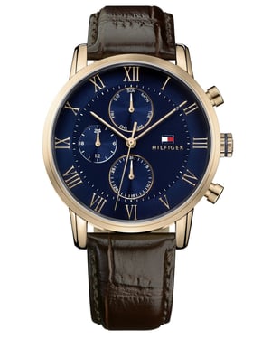 Tommy Hilfiger Kane herenhorloge Bruin 1791399