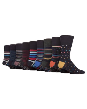 Gentle Grip - Heren 9 Paar Bamboe Sokken Multipack - SOMRM070809