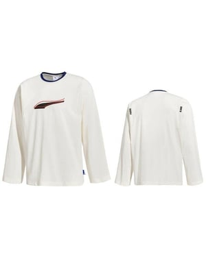 Puma x Ader Error Lange Mouw T-shirt Tee Top Crème Heren 578491 80