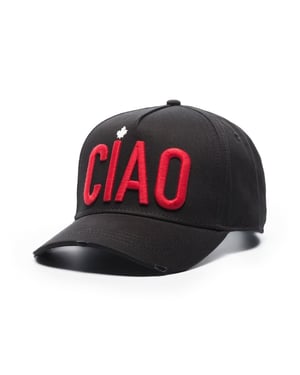 Dsquared2 Ciao Logo-embroidered Cap Black