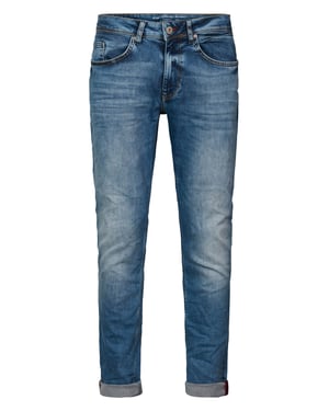 Petrol Industries - Heren Russel Regular Tapered Fit Jeans - Blauw