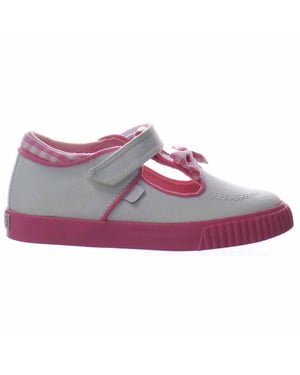Kickers Tovni T-Bow Bumper Kids White Plimsolls