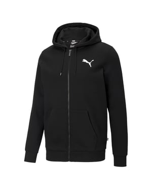 PUMA Mens Essentials Full-Zip Logo Hoodie