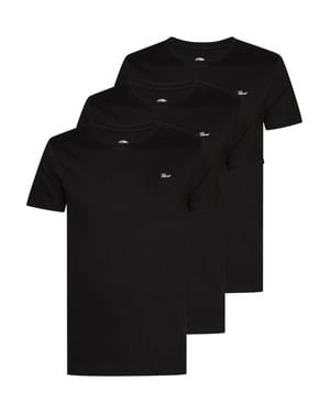Petrol Industries - Heren 3-pack T-shirts - Zwart