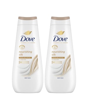 Dove Advanced Care Bodywash Nourishing Silk 24H Renewing Micromoisture, 2x400ml