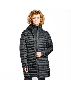 Peter Storm Women's Long Down Insulated and Water Repellent Jacket with Hood, Winter Coat
