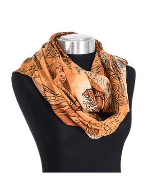 Gezichts- en nekbandana van lichtgewicht stof 111100 unisex