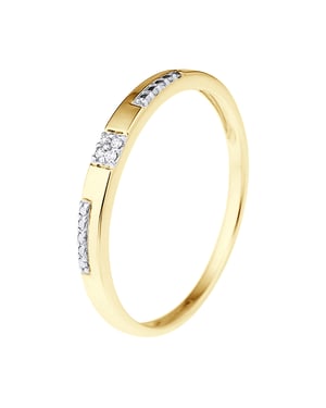 DIADEMA - Ring - Diamanter - Gult guld