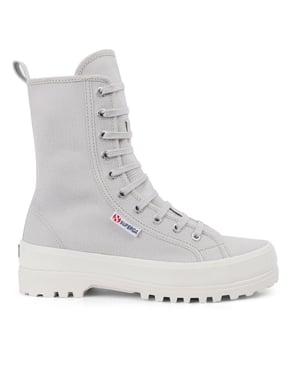 Superga Dames/Dames 2641 Alpina Hoge Tops (Grijs Zilver/Avorio)