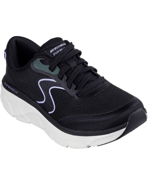 Skechers D'Lux Walker 2.0 Active Pace Textile Dames Zwart/Lavendel Trainers