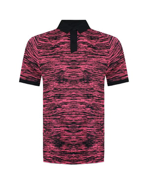 Under Armour Iso-Chill ABE Twist Mens Pink/Black Golf Polo Shirt
