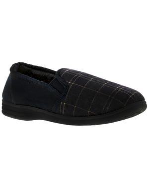 Dr Keller Mens Slippers Full Eric Slip On navy