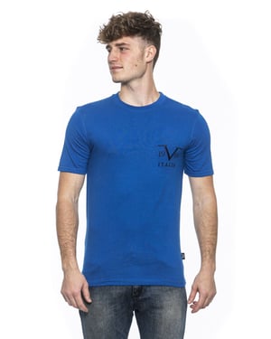 19V69 Italia Mens T-Shirt Blue Troy Royal Blue