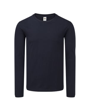 Fruit of the Loom Unisex adult iconic t-shirt met lange mouwen