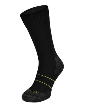 Breathable Wool Work Socks | Comodo | Thick Heavy Duty Boot Socks - Black