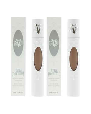 KVD Beauty True Portrait Liquid-To-Powder Foundation 30ml - Tan 076 X 2