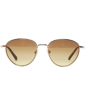 Guess Ronde Gouden Zonnebril