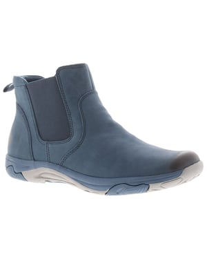 Free Spirit Womens Boots Ankle Preta Leather Slip On navy