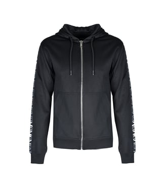 Les Hommes Sweatshirt Zip Up Herr Svart
