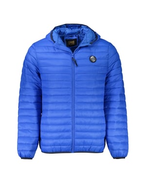 Cavalli Class Effen Gequiltede Blauwe Jas
