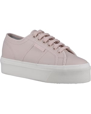 Superga 2790 Leren Vrouwen Roze Amandel Trainers