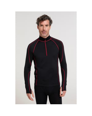 Mountain Warehouse Heren Asgard III Merino Wol Thermo Top (Rood)