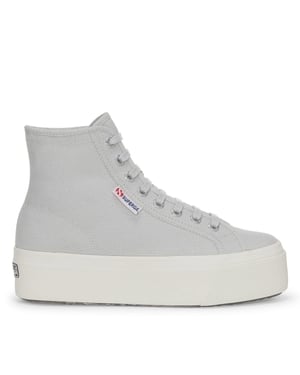 Superga Womens/Ladies 2708 Lace Up High Tops (Grey Silver/Avorio)