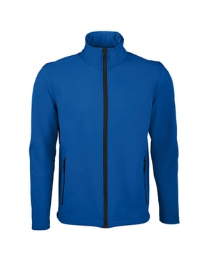 SOLS Mens Race Full Zip Water Repellent Softshell Jacket (Royal Blue)