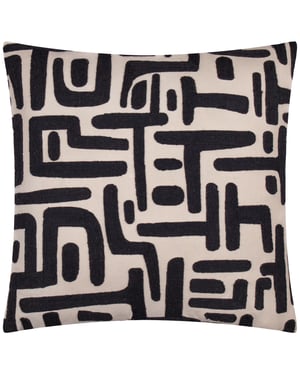 Hoem Brooke Embroidered Cotton Cushion Cover