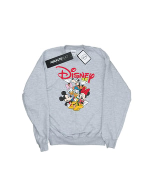 Disney Heren Mickey Mouse Crew Sweatshirt (Sportgrijs)