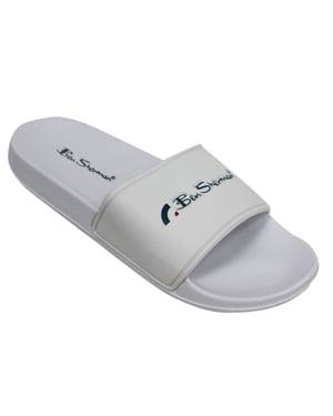 Ben Sherman Slidder Mens White Sliders