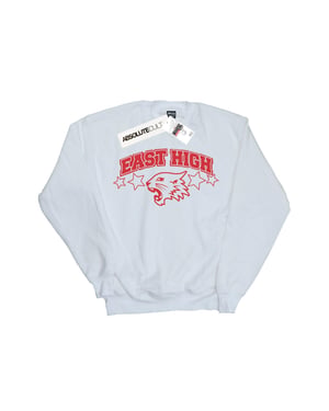 Disney Dames/Dames High School Musical The Musical Wildcat Stars Sweatshirt (Wit)