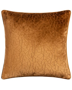 Höem Malans Cut Velvet Piped Polyester Filled Cushion