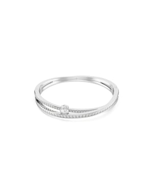 Swarovski 'Hyperbola' Dames Armband van Basismetaal - Zilver 5691225