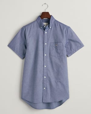 GANT Mens Regular Fit Short Sleeve Oxford Shirt