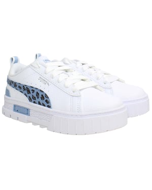 Puma Mayze Wild Kids White Trainers